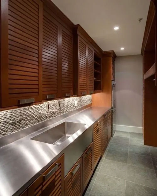 An Example Of Louvered Style Cabinetry
